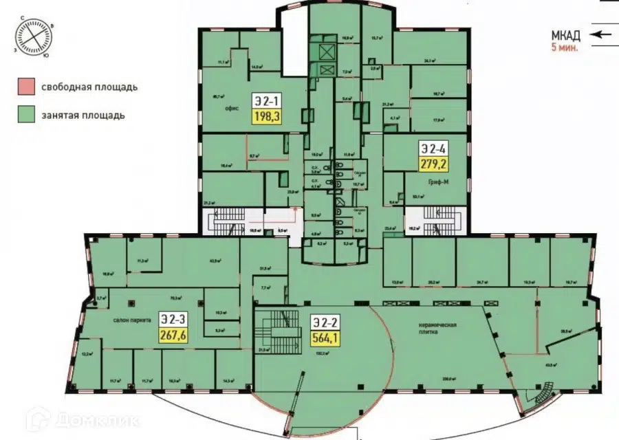 Продаётся помещение своб. назначения, 2604.2 м²
