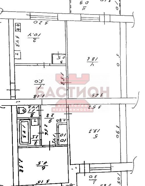Продаётся 3-комнатная квартира, 67 м²