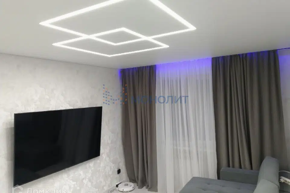 Продаётся 1-комнатная квартира, 43.7 м²
