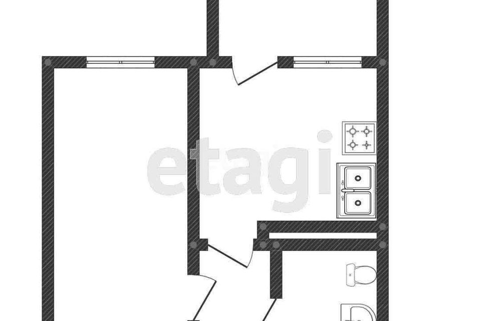 Продаётся 1-комнатная квартира, 30 м²