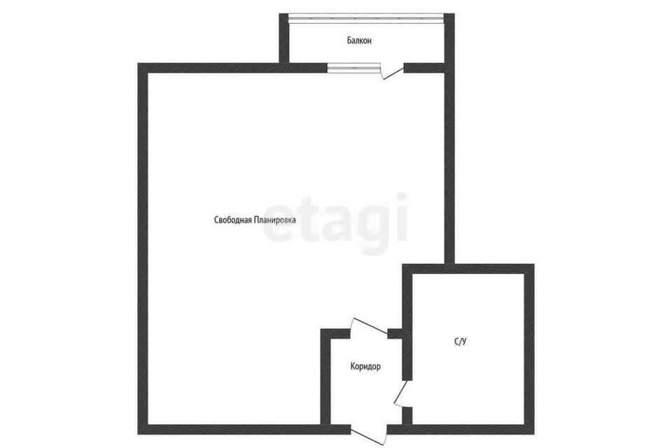 Продаётся 1-комнатная квартира, 33.6 м²