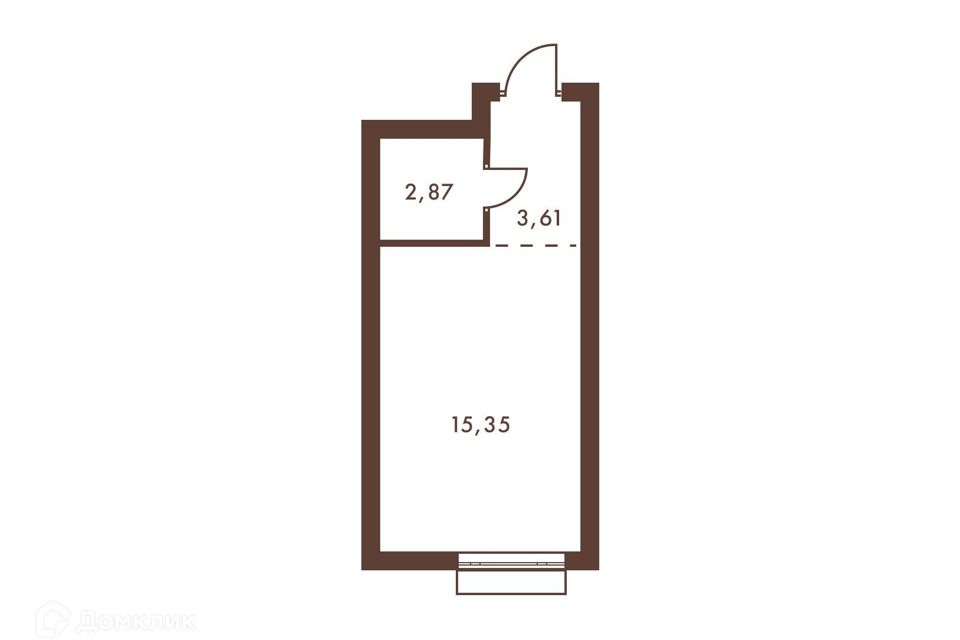 Продаётся студия, 21.83 м²