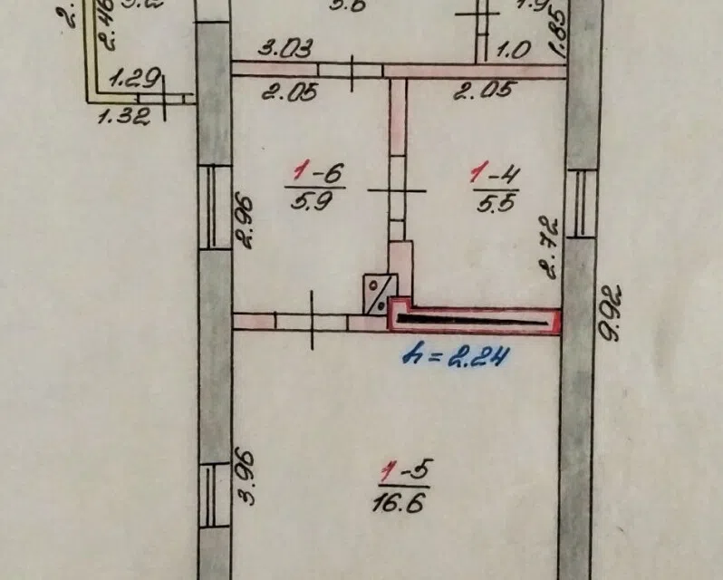 Продаётся 1-этажный дом, 38.7 м²