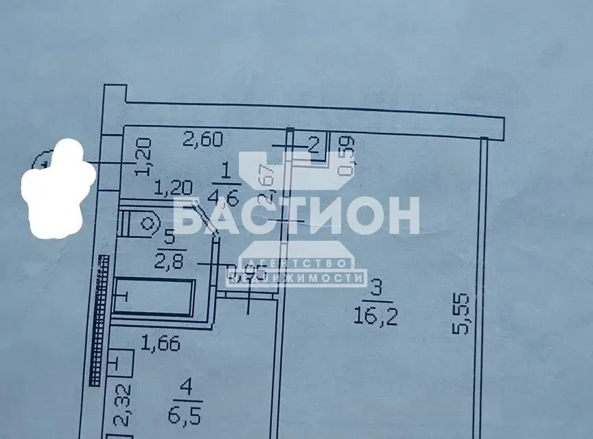 Продаётся 1-комнатная квартира, 31 м²