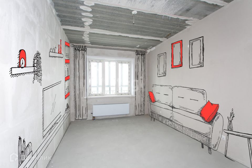 Продаётся 1-комнатная квартира, 40.3 м²