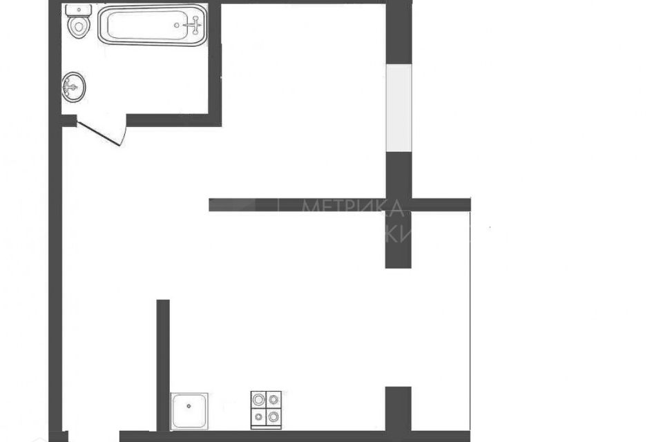 Продаётся 1-комнатная квартира, 44 м²