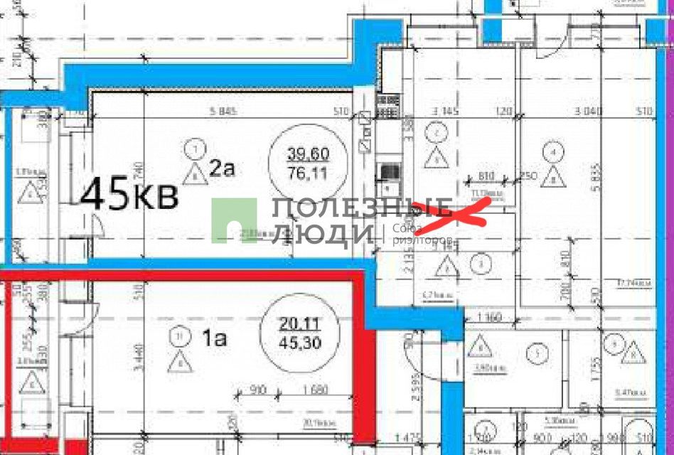 Продаётся 2-комнатная квартира, 77 м²