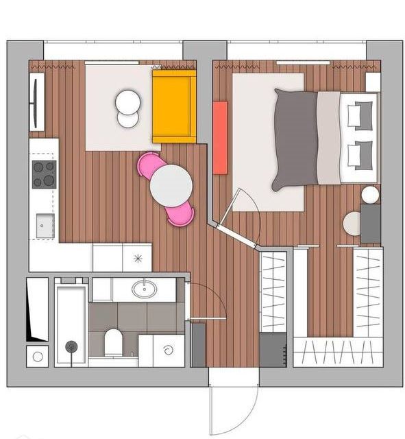 Продаётся 1-комнатная квартира, 40 м²
