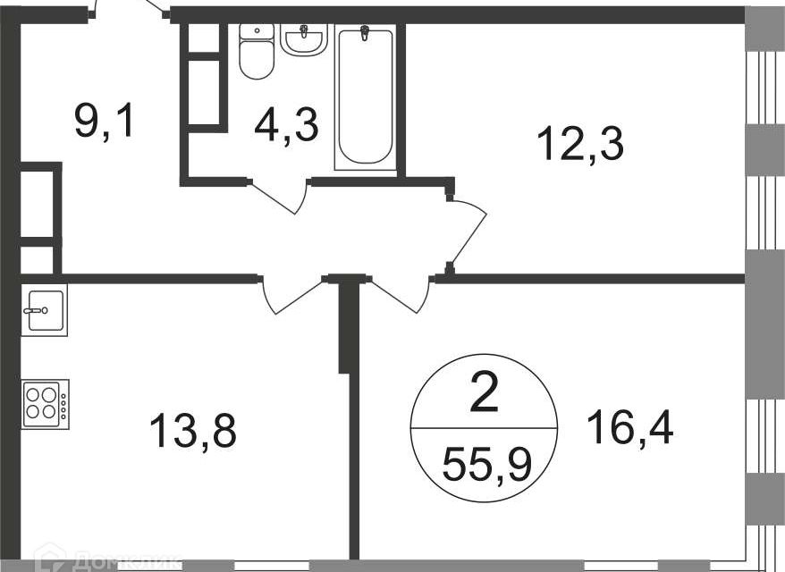 Купить 2 Комнатную Квартиру Метро Рассказовка