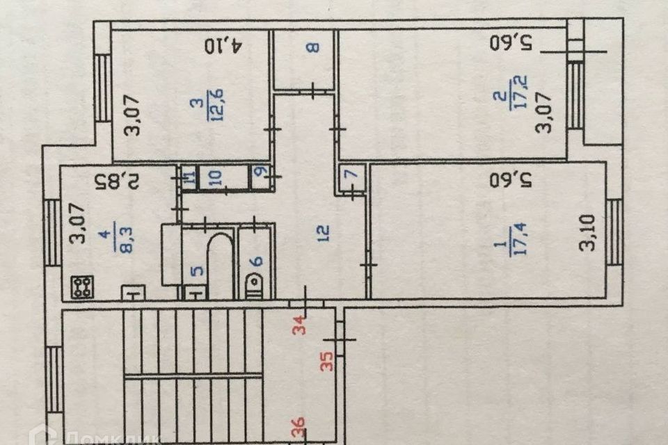 121 планировка 2 комнатной квартиры