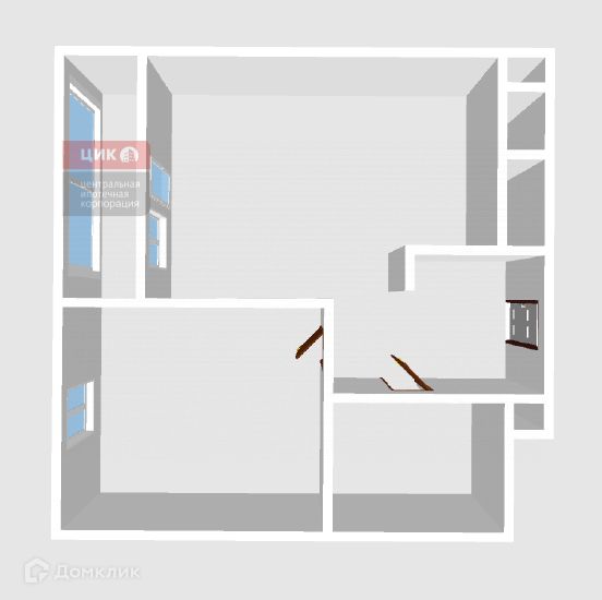 Продаётся 1-комнатная квартира, 30.1 м²