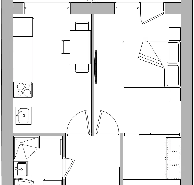 Продаётся 1-комнатная квартира, 42.5 м²