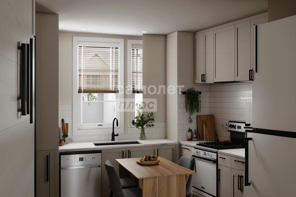 Продаётся 2-комнатная квартира, 43.6 м²