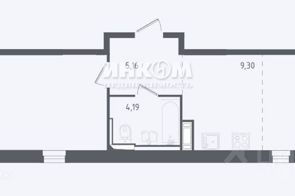 Продаётся 2-комнатная квартира, 48.2 м²