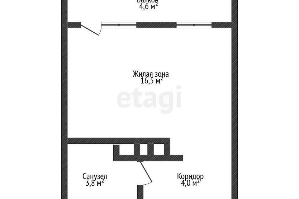 Продаётся студия, 24.6 м²