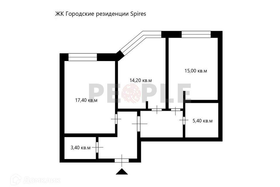 Продаётся 3-комнатная квартира, 72 м²