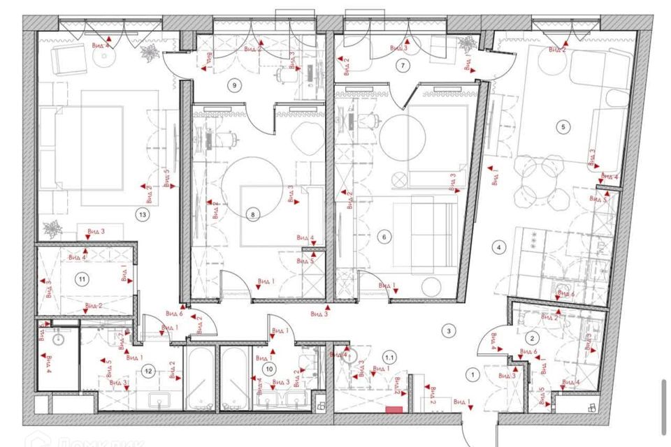 Продаётся 3-комнатная квартира, 132 м²
