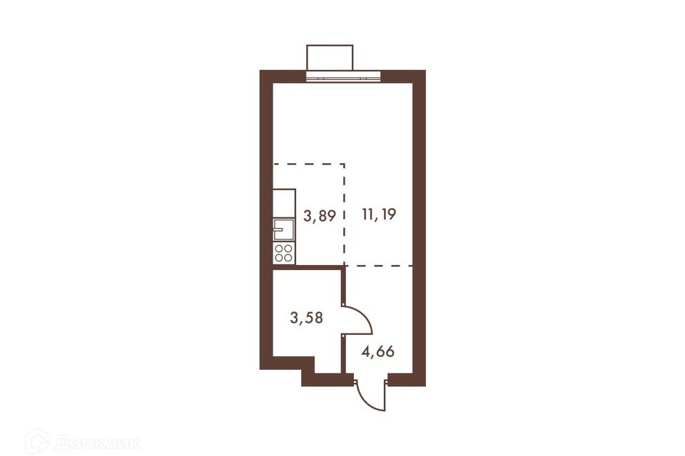 Продаётся студия, 23.24 м²