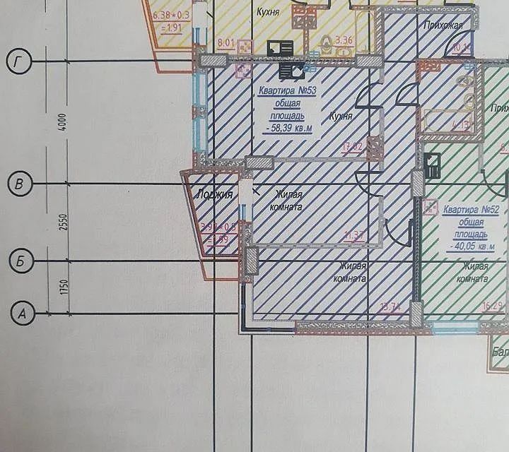 Продаётся 2-комнатная квартира, 58 м²