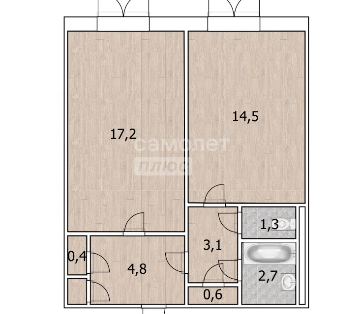 Продаётся комната в 1-комн. квартире, 17.2 м²