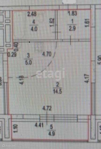 Продаётся 1-комнатная квартира, 28.9 м²