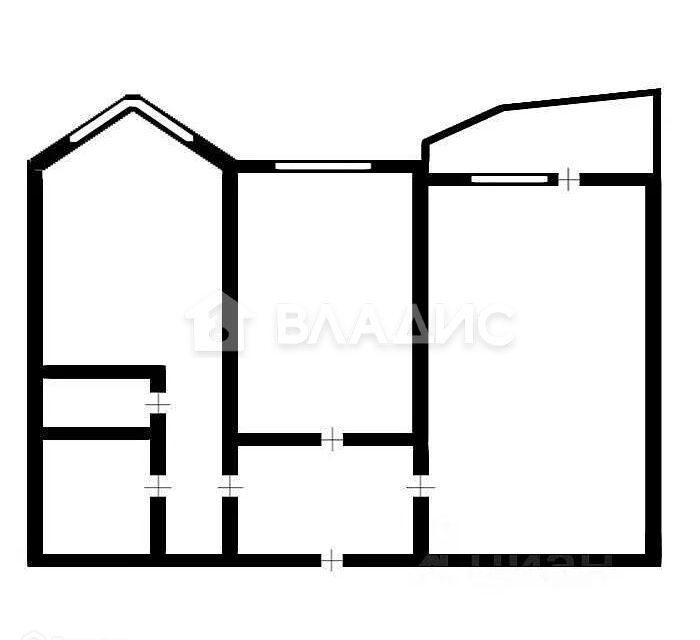 Продаётся 2-комнатная квартира, 51.6 м²