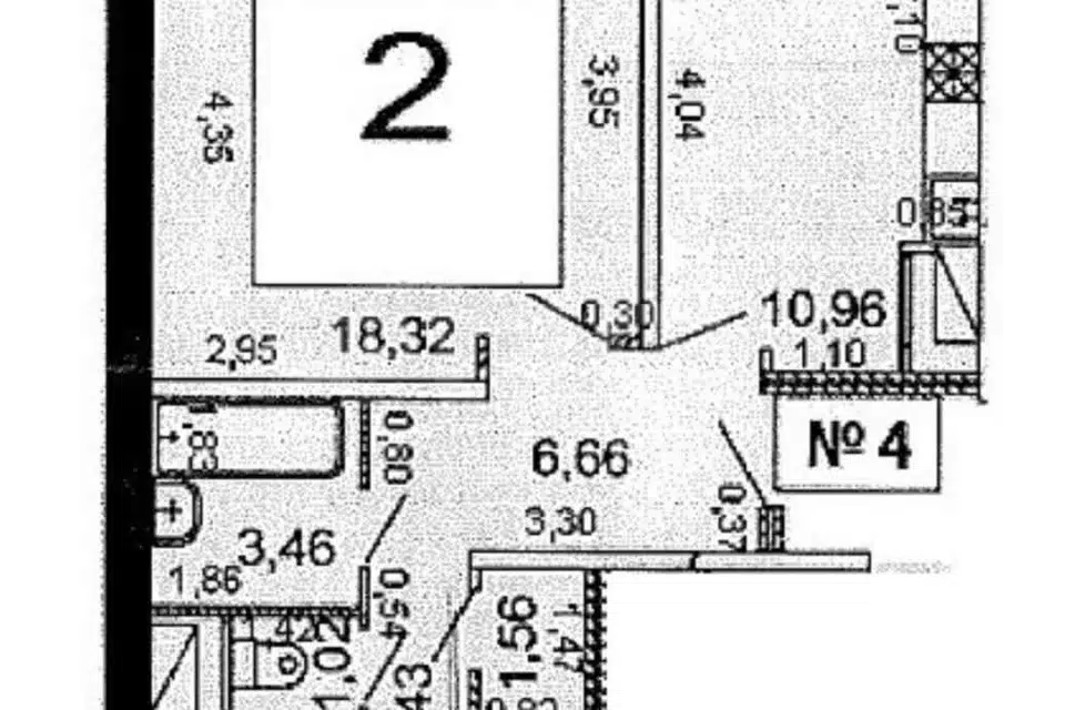 Продаётся 2-комнатная квартира, 61 м²