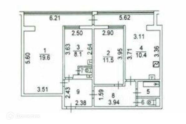 Продаётся 3-комнатная квартира, 80 м²