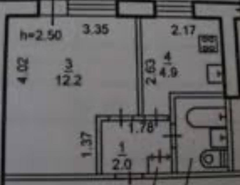 Продаётся 1-комнатная квартира, 22 м²