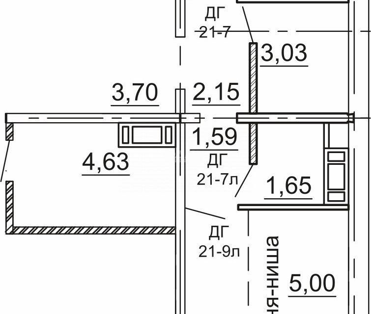 Продаётся 1-комнатная квартира, 39.14 м²