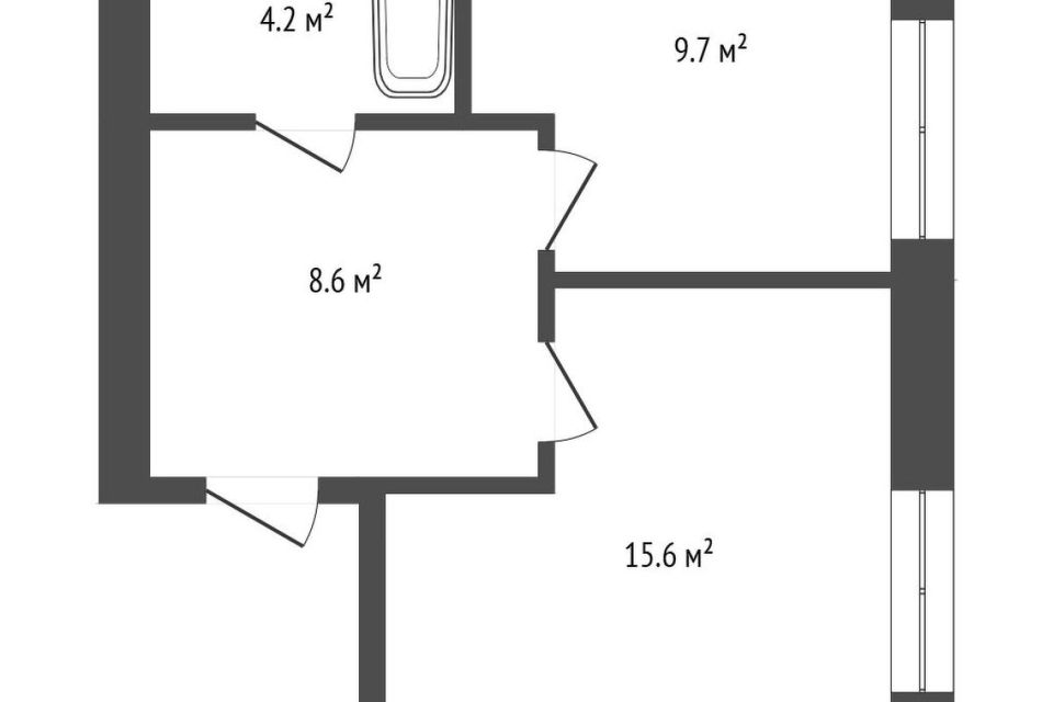 Продаётся 1-комнатная квартира, 37.6 м²