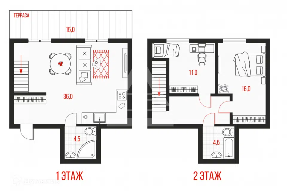 Продаётся 3-комнатная квартира, 80 м²