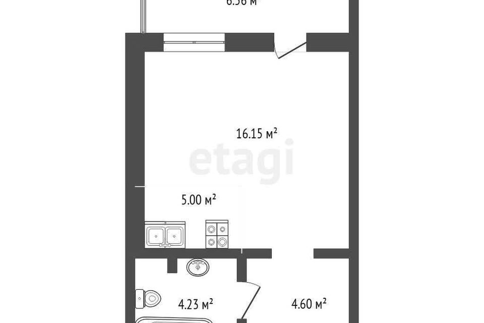 Продаётся студия, 29.7 м²