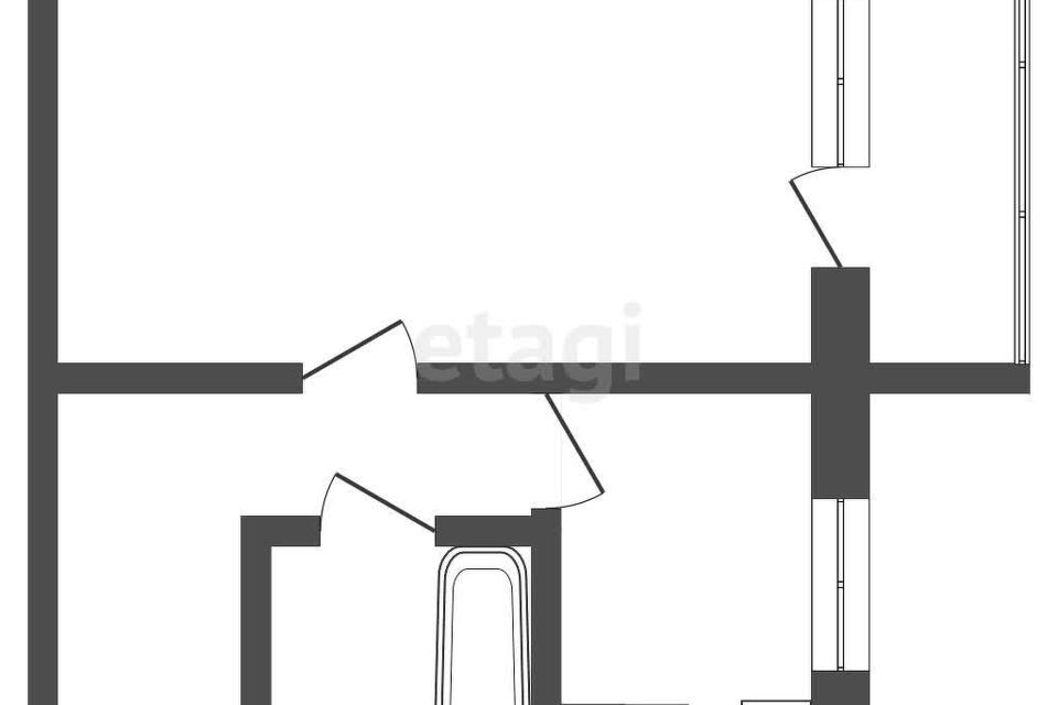 Продаётся 1-комнатная квартира, 33 м²
