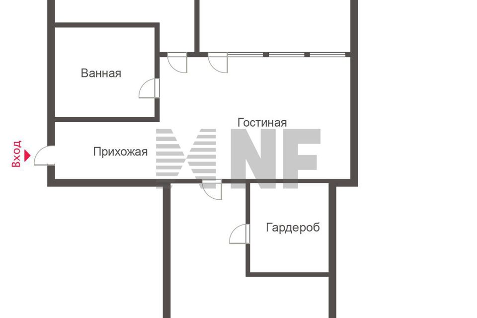 Продаётся 3-комнатная квартира, 69.8 м²