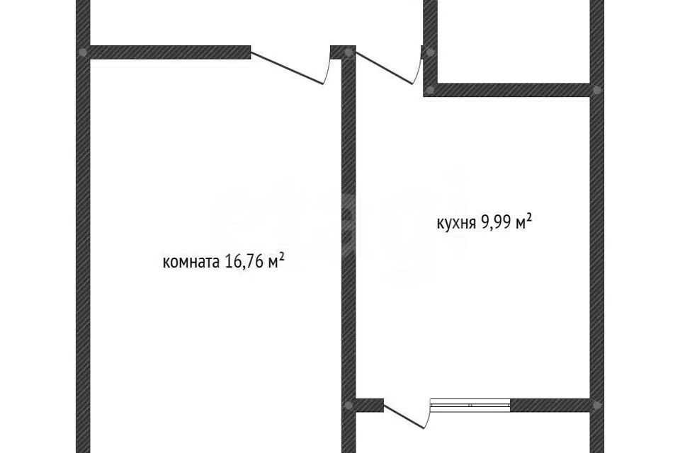 Продаётся 1-комнатная квартира, 39.3 м²