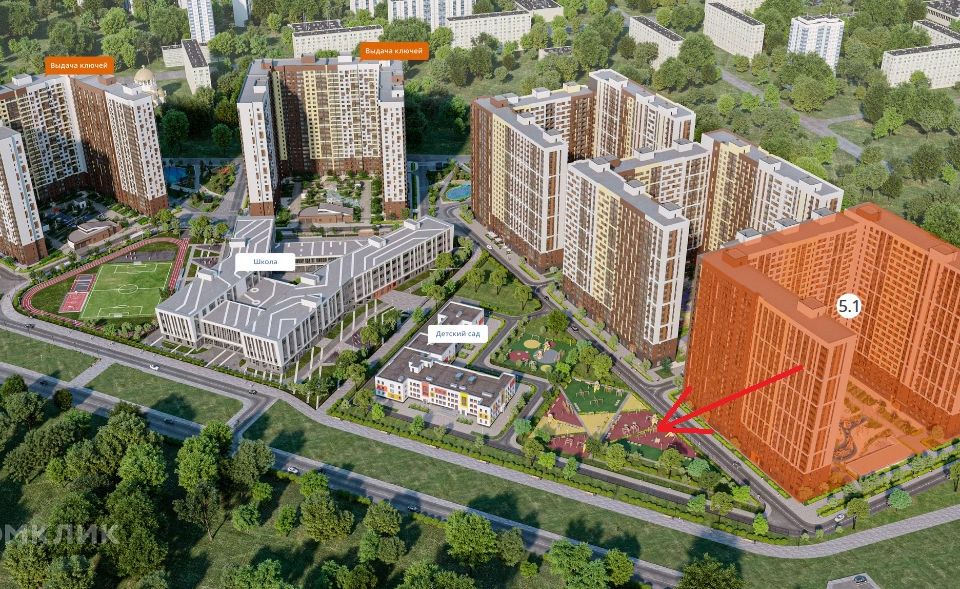 Продаётся 1-комнатная квартира, 34.5 м²