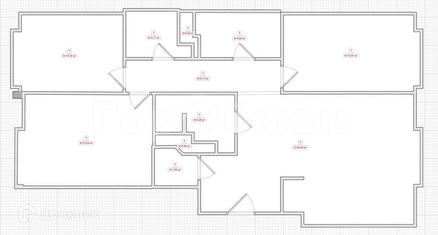 Продаётся 4-комнатная квартира, 89.8 м²