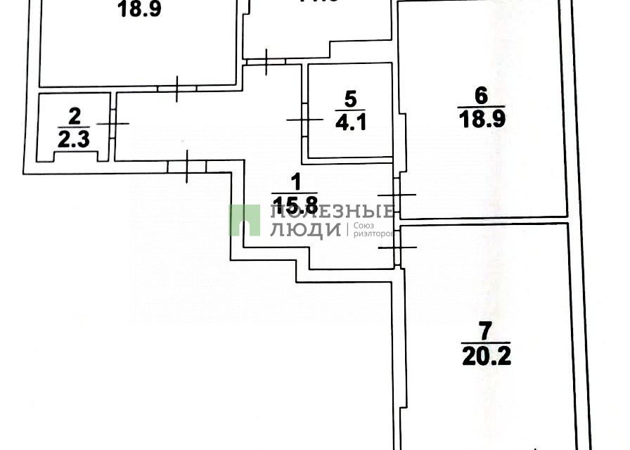 Продаётся 3-комнатная квартира, 95.2 м²