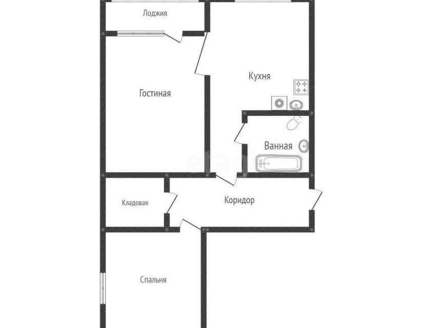 Продаётся 2-комнатная квартира, 69.2 м²