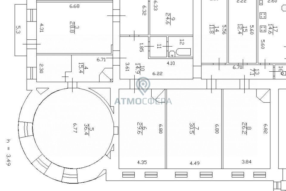 Продаётся 10-комнатная квартира, 294.7 м²