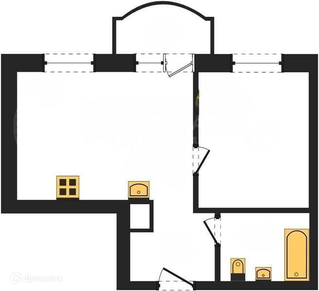 Сдаётся 1-комнатная квартира, 37 м²