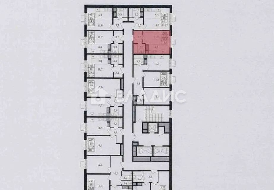Продаётся студия, 24 м²