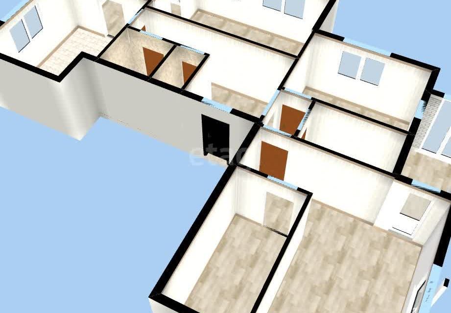 Продаётся 3-комнатная квартира, 130.2 м²