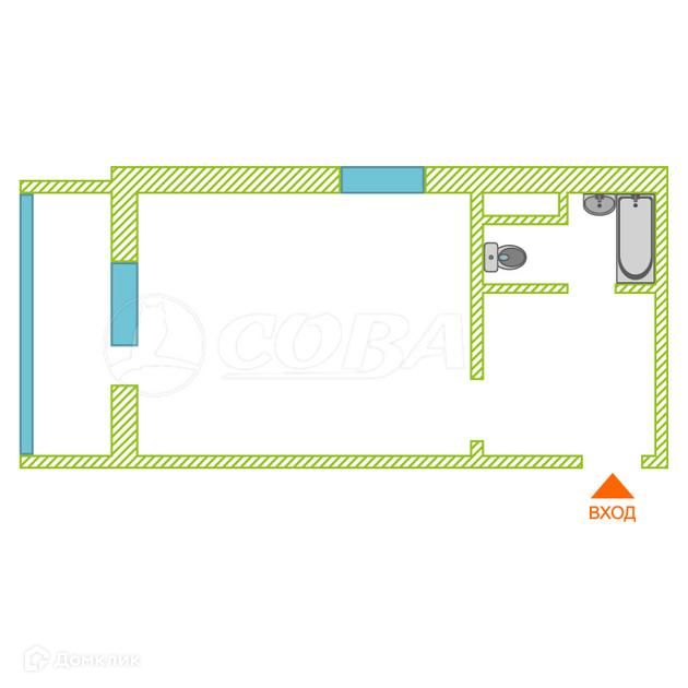 Продаётся студия, 38.3 м²