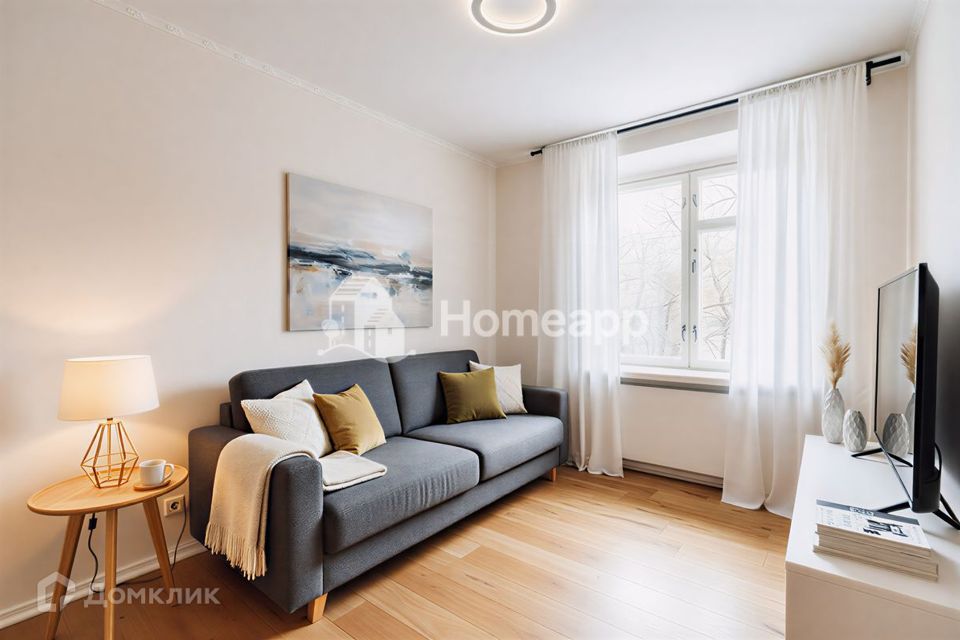 Продаётся 2-комнатная квартира, 43.4 м²