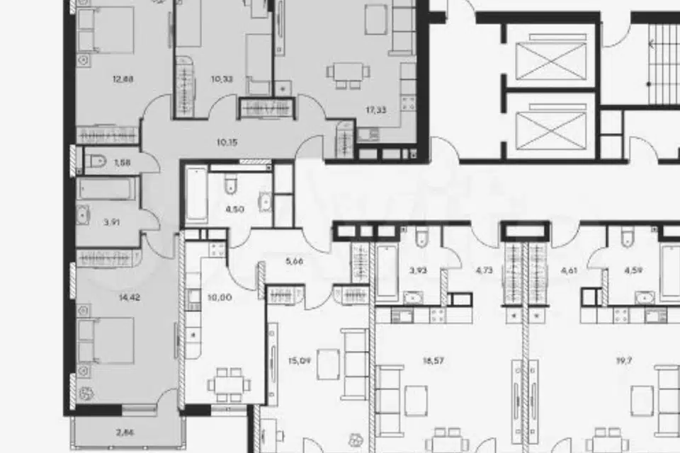 Продаётся 3-комнатная квартира, 70 м²
