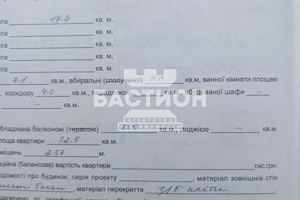 Продаётся 1-комнатная квартира, 31.9 м²
