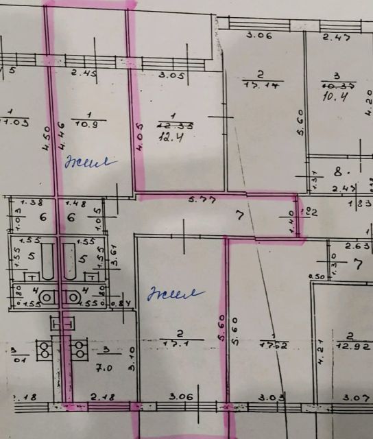 Продаётся 2-комнатная квартира, 51.5 м²