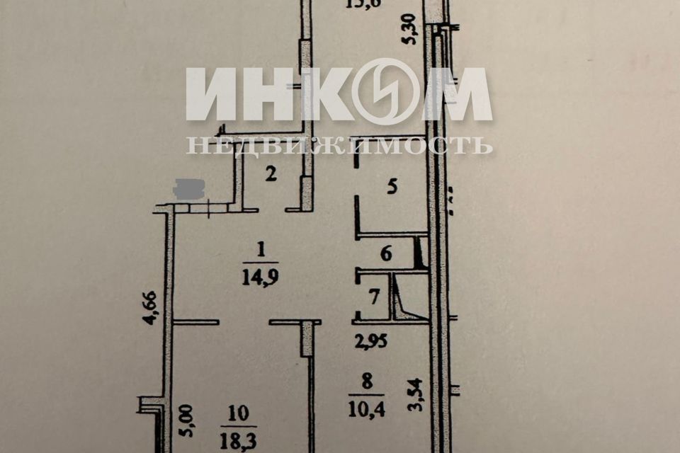 Продаётся 2-комнатная квартира, 71.6 м²